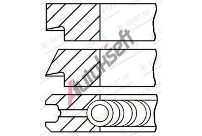 GOETZE ENGINE Sada pstnch krouk Goetze Diamond Coated LKZ-Ring GEE 08-438306-00, 08-438306-00