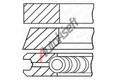 GOETZE ENGINE Sada p�stn�ch krou�k� Goetze Diamond Coated� LKZ-Ring� GEE 08-439100-10, 08-439100-10