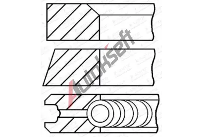 GOETZE ENGINE Sada pstnch krouk GEE 08-440805-00, 08-440805-00
