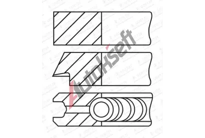 GOETZE ENGINE Sada pstnch krouk LKZ-Ring CarboGlide GEE 08-442900-10, 08-442900-10