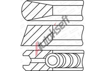 GOETZE ENGINE Sada pstnch krouk Goetze Diamond Coated LKZ-Ring GEE 08-443400-00, 08-443400-00