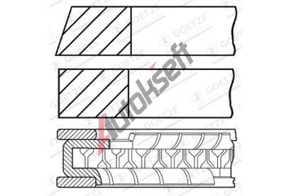 GOETZE ENGINE Sada pstnch krouk GEE 08-443900-00, 08-443900-00