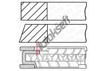 GOETZE ENGINE Sada p�stn�ch krou�k� GEE 08-445500-00, 08-445500-00