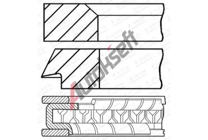 GOETZE ENGINE Sada p�stn�ch krou�k� GEE 08-446800-00, 08-446800-00