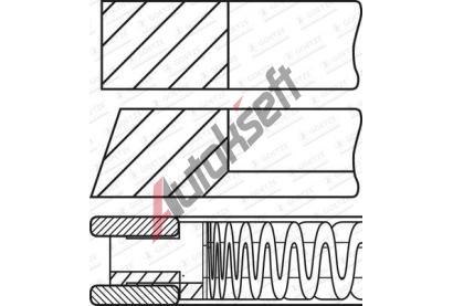 GOETZE ENGINE Sada p�stn�ch krou�k� GEE 08-447000-00, 08-447000-00