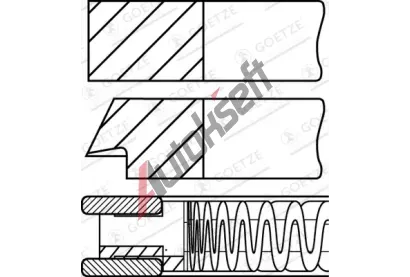 GOETZE ENGINE Sada pstnch krouk GEE 08-448500-10, 08-448500-10