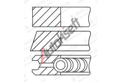 GOETZE ENGINE Sada pstnch krouk GEE 08-449700-10, 08-449700-10