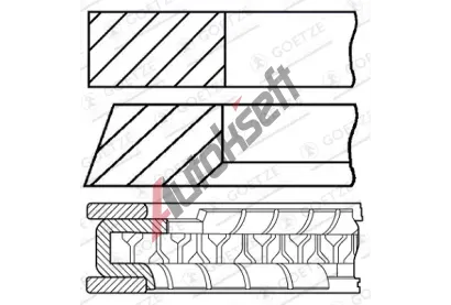 GOETZE ENGINE Sada pstnch krouk GEE 08-450007-10, 08-450007-10