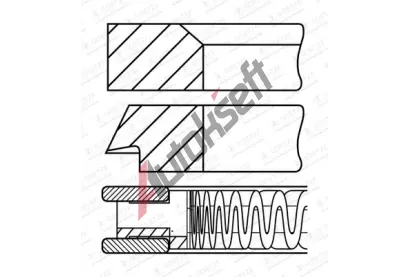 GOETZE ENGINE Sada pstnch krouk GEE 08-450400-00, 08-450400-00
