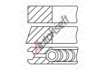 GOETZE ENGINE Sada pstnch krouk Goetze Diamond Coated LKZ-Ring GEE 08-450500-00, 08-450500-00