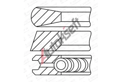 GOETZE ENGINE Sada p�stn�ch krou�k� LKZ-Ring� GEE 08-450800-00, 08-450800-00