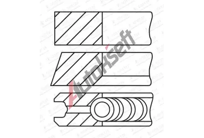 GOETZE ENGINE Sada pstnch krouk LKZ-Ring GEE 08-451400-10, 08-451400-10