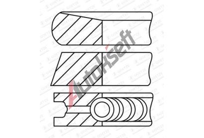 GOETZE ENGINE Sada pístních kroužků GEE 08-452000-00, 08-452000-00 GOETZE ENGINE Sada pístních kroužků GEE 08-452000-00, 08-452000-00