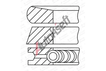 GOETZE ENGINE Sada pstnch krouk GEE 08-452005-00, 08-452005-00