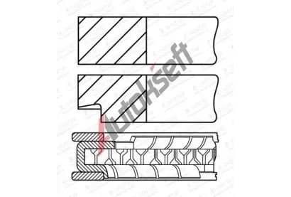 GOETZE ENGINE Sada pstnch krouk GEE 08-452200-00, 08-452200-00