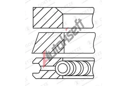 GOETZE ENGINE Sada pstnch krouk GEE 08-452907-00, 08-452907-00