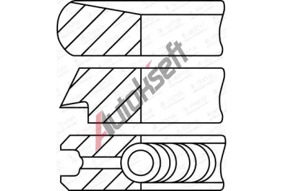 GOETZE ENGINE Sada pstnch krouk GEE 08-453107-00, 08-453107-00