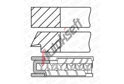 GOETZE ENGINE Sada p�stn�ch krou�k� GEE 08-453200-00, 08-453200-00