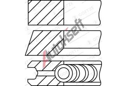 GOETZE ENGINE Sada pstnch krouk GEE 08-501507-10, 08-501507-10