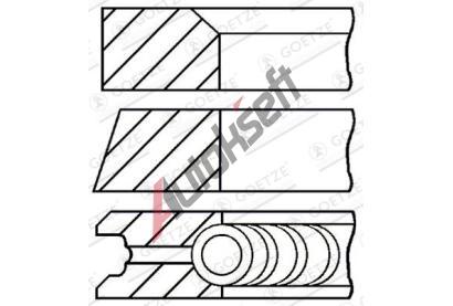 GOETZE ENGINE Sada p�stn�ch krou�k� GEE 08-527500-00, 08-527500-00