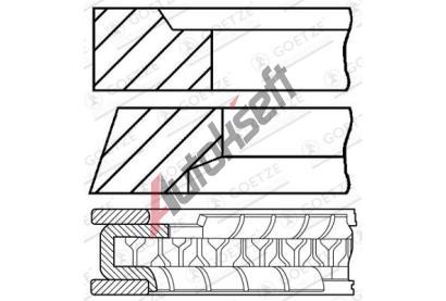 GOETZE ENGINE Sada pstnch krouk GEE 08-786800-00, 08-786800-00