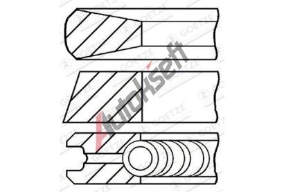 GOETZE ENGINE Sada p�stn�ch krou�k� GEE 08-879200-00, 08-879200-00
