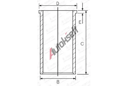 GOETZE ENGINE Vlo�en� v�lec GEE 14-020650-00, 14-020650-00