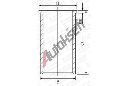 GOETZE ENGINE Vloen vlec GEE 14-021080-00, 14-021080-00