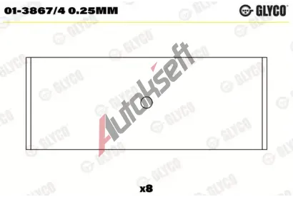 GLYCO Ojnin loisko GLC 01-3867/4 0.25mm, 01-3867/4 0.25mm