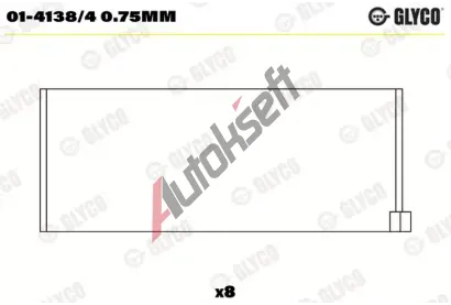 GLYCO Ojnin loisko GLC 01-4138/4 0.75mm, 01-4138/4 0.75mm