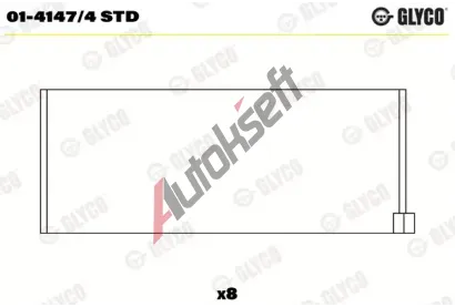 GLYCO Ojni�n� lo�isko GLC 01-4147/4 STD, 01-4147/4 STD