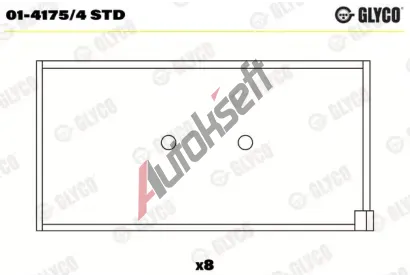 GLYCO Ojniční ložisko GLC 01-4175/4 STD, 01-4175/4 STD GLYCO Ojniční ložisko GLC 01-4175/4 STD, 01-4175/4 STD