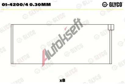 GLYCO Ojnin loisko GLC 01-4200/4 0.30mm, 01-4200/4 0.30mm