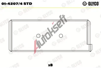 GLYCO Ojniční ložisko GLC 01-4207/4 STD, 01-4207/4 STD GLYCO Ojniční ložisko GLC 01-4207/4 STD, 01-4207/4 STD