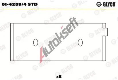 GLYCO Ojniční ložisko GLC 01-4259/4 STD, 01-4259/4 STD GLYCO Ojniční ložisko GLC 01-4259/4 STD, 01-4259/4 STD