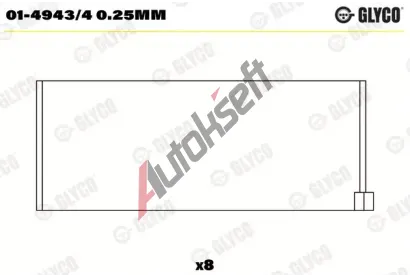 GLYCO Ojnin loisko GLC 01-4943/4 0.25MM, 01-4943/4 0.25MM