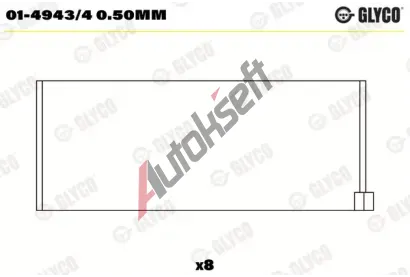 GLYCO Ojnin loisko GLC 01-4943/4 0.50MM, 01-4943/4 0.50MM