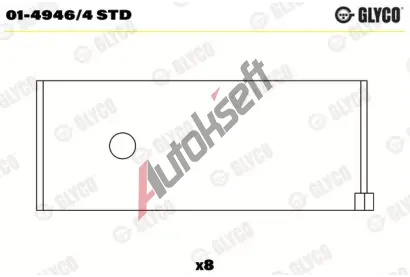 GLYCO Ojni�n� lo�isko GLC 01-4946/4 STD, 01-4946/4 STD