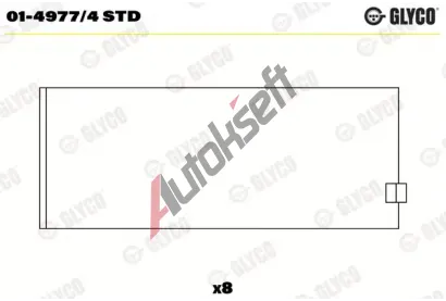GLYCO Ojniční ložisko GLC 01-4977/4 STD, 01-4977/4 STD  GLYCO Ojniční ložisko GLC 01-4977/4 STD, 01-4977/4 STD