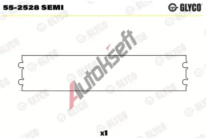 GLYCO Lo�iskov� pouzdro ojnice GLC 55-2528 SEMI, 55-2528 SEMI