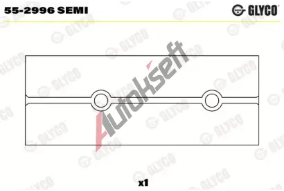 GLYCO Loiskov pouzdro ojnice GLC 55-2996 SEMI, 55-2996 SEMI