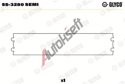 GLYCO Lo�iskov� pouzdro ojnice GLC 55-3280 SEMI, 55-3280 SEMI