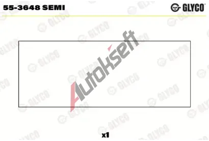 GLYCO Lo�iskov� pouzdro ojnice GLC 55-3648 SEMI, 55-3648 SEMI