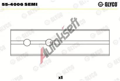 GLYCO Loiskov pouzdro ojnice GLC 55-4006 SEMI, 55-4006 SEMI