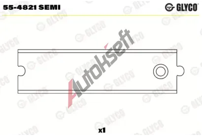 GLYCO Lo�iskov� pouzdro ojnice GLC 55-4821 SEMI, 55-4821 SEMI