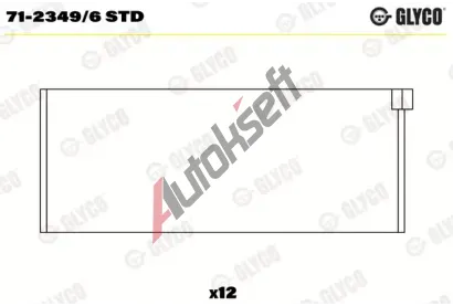 GLYCO Ojni�n� lo�isko GLC 71-2349/6 STD, 71-2349/6 STD