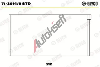 GLYCO Ojniční ložisko GLC 71-3014/6 STD, 71-3014/6 STD GLYCO Ojniční ložisko GLC 71-3014/6 STD, 71-3014/6 STD