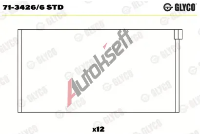 GLYCO Ojni�n� lo�isko GLC 71-3426/6 STD, 71-3426/6 STD