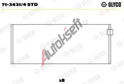 GLYCO Ojni�n� lo�isko GLC 71-3431/4 STD, 71-3431/4 STD