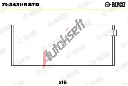 GLYCO Ojni�n� lo�isko GLC 71-3431/8 STD, 71-3431/8 STD